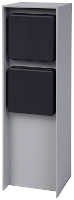 BOLD 11094 Buitenstopcontact 2 voudig Lichtgrijs Zonder kabel