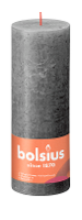 Bolsius Rustiek Stompkaars Stormy Grey 190/68