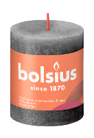 Bolsius Rustiek Stompkaars Stormy Grey 80/68