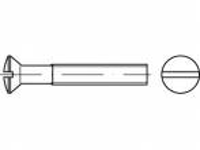 TOOLCRAFT TO 5392728 Bolverzonken schroeven M8 40 mm Sleuf Staal Galvanisch verzinkt 100 stuk(s)