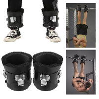 Bominfit 1 paar Anti Gravitatie Inversie Boots Dikke RVS Haak Lock Bescherming Schuim Padding Gym Fitness Therapie Werve