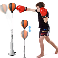 Bominfit 115 135cm Verstelbare Hoogte Bokswederreactiebal Zware verticale bokspaal fitnessapparatuur voor punching accur