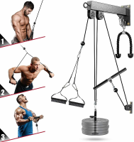 BOMINFIT 3 in 1 Katrolsysteem Fitnessapparatuur Multifunctionele Biceps Triceps Handkracht Trainning Home Gym Sport Oefe