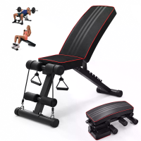 Bominfit 4 in 1 opvouwbare gewichtbank & verstelbare incline/decline trainingsbank voor thuisgym, krachttraining met wee