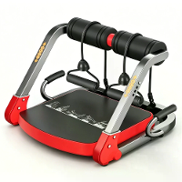 Bominfit 6 in 1 opvouwbare buiktrainer Multifunctioneel draagbaar sit up push up apparaat 242 lbs draagvermogen Krachtoe