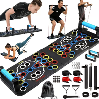 Bominfit Draagbare Push up Steun Multifunctionele Pilates Set Bord Fitness Apparatuur voor Borstspier Opbouw Kracht Buik