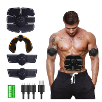Bominfit EMS Slimme Buikspierstimulator 6 Modi EMS Training Arm Heup Oefenriem voor Thuis, Sportschool, Kantoor Fitness