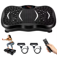 Bominfit Vibratie Platform met Weerstandsbanden 150kg Gewicht Capaciteit 99 Snelheidsniveaus Bluetooth Speaker Intellige