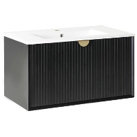 BONAIRE   Wastafelmeubel   Zwart   80 x 43 cm   Hout