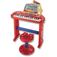 Elektronisch sprekend keyboard met microfoon en st