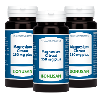 Bonusan Magnesiumcitraat 150mg Plus Tabletten Multiverpakking