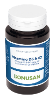 Bonusan Vitamine D3 & K2 Softgels