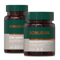 Bonusan Zink methionine + Vit D3 & K2 Forte   Combiset