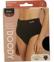 Boody Menstruatieondergoed Tailleslip Zwart Normaal/Hevig Maat S