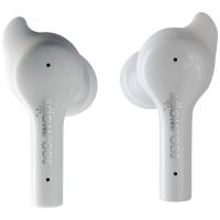 Boompods Bassline GO In Ear oordopjes Bluetooth Wit Ruisonderdrukking (microfoon) Headset, Volumeregeling, Bestand tegen zweet, Touchbesturing HiFi