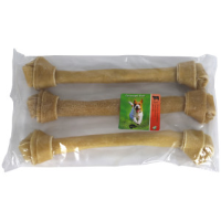 Brekz Rawhide   runderhuidbot geknoopt kauwsnack hond 38 cm 6 stuks