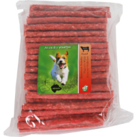Munchy runderhuid staafjes rood hondensnack 2 x 100 staafjes