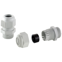 Bopla 12002400 Wartel Geïntegreerde trekontlasting M25 Polyamide Grijs wit (RAL 7035) 1 stuk(s)