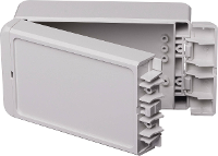 Bopla Bocube B 140806 ABS 7035 96033125 Industriële behuizing 80 x 151 x 60 ABS Grijs wit (RAL 7035) 1 stuk(s)