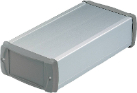 Bopla BOS Ecoline ELP 840 200 83084200.MT7 Universele behuizing 200 x 80 x 42 Aluminium, ABS Natuur, Zwart (RAL 9005) 1 stuk(s)