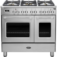Boretti CFBG902IX3 Gasfornuis Toscana met Dubbele Oven   90 cm   RVS