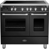 Boretti CFBI902ZW2 Inductiefornuis Toscana met Dubbele Oven   90 cm   Zwart