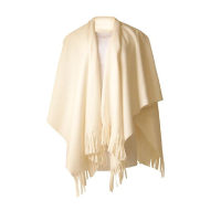 Omslagdoek wit van fleece