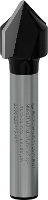 Bosch Accessories 2608628415 Groeffrees Wolfraamcarbide Lengte 45 mm Afmeting, Ø 12.7 Mm Werklengte 12.40 Mm Schachtdiameter 6.35 Mm 1 stuks