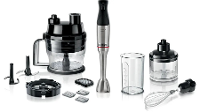 Bosch Haushalt ErgoMaster Serie 6 Staafmixer 1200 W Met maatbeker, Met mixbeker, Multifunctioneel, Met garde, BPA vrij RVS, Zwart