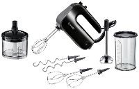 Bosch Haushalt MFQ4980B Handmixer 850 W Zwart, Zilver