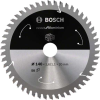 Bosch Standard for Aluminium cirkelzaagblad voor accuzagen 140 x 1,6 / 1,1 x 20 T50