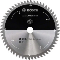 Bosch Standard for Aluminium cirkelzaagblad voor accuzagen 190 x 2 / 1,5 x 20 T56