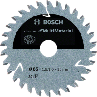 Bosch Standard for Multi Material cirkelzaagblad voor accuzagen zaagblad 85x1,5/1x15 T30