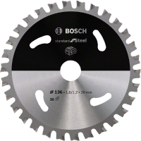 Bosch Standard for Steel cirkelzaagblad voor accuzagen 136mm T30