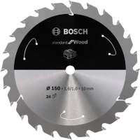 Bosch Standard for Wood cirkelzaagblad voor accuzagen 150 x 1,6 / 1 x 10 T24