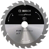 Bosch Standard for Wood cirkelzaagblad voor accuzagen 150 x 1,6 / 1 x 20 T24