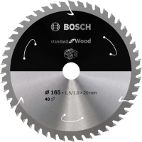 Bosch Standard for Wood cirkelzaagblad voor accuzagen 165 x 1,5 / 1 x 20 T48