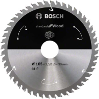Bosch Standard for Wood cirkelzaagblad voor accuzagen 165 x 1,5 / 1 x 30 T48