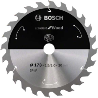 Bosch Standard for Wood cirkelzaagblad voor accuzagen 173 x 1,5 / 1 x 20 T24