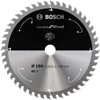 Bosch Standard for Wood cirkelzaagblad voor accuzagen 184 x 1,6 / 1,1 x 20 T48