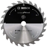 Bosch Standard for Wood cirkelzaagblad voor accuzagen 190 x 1,6 / 1,1 x 20 T24