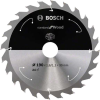 Bosch Standard for Wood cirkelzaagblad voor accuzagen 190 x 1,6 / 1,1 x 30 T24