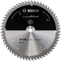 Bosch Standard for Wood cirkelzaagblad voor accuzagen 190 x 1,6 / 1,1 x 30 T60