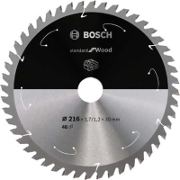 Bosch Standard for Wood cirkelzaagblad voor accuzagen 216x1,7/1,2x30 T48