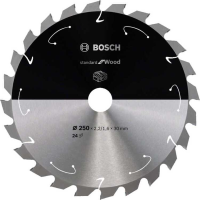 Bosch Standard for Wood cirkelzaagblad voor accuzagen 250 x 2,2 / 1,6 x 30 T24