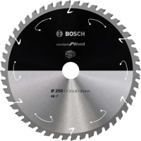 Bosch Standard for Wood cirkelzaagblad voor accuzagen 250 x 2,2 / 1,6 x 30 T48