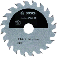 Bosch Standard for Wood cirkelzaagblad voor accuzagen 85mm T20