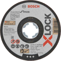 Bosch X LOCK Doorslijpschijf 115x1,0 Std f INOX
