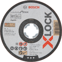 Bosch X LOCK Standard for Inox doorslijpschijf 125mm 125 x 1,6mm, T41