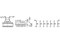 Bourns 4116R 1 102LF Weerstandsnetwerk 1 kΩ THT DIP 16 0.25 W 1 stuk(s)
